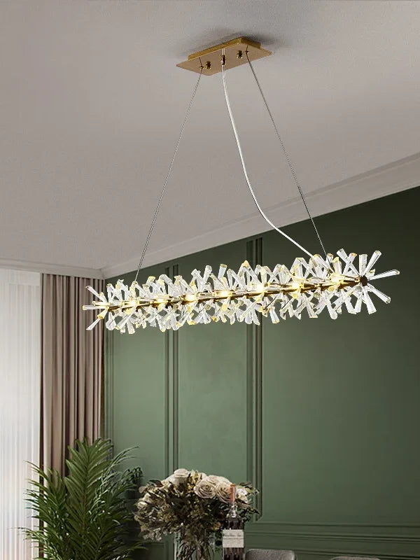 Kristall-Kronleuchter im modernen Designer-Stil für Esszimmer und Wohnzimmer – Ø 40 bis 100 cm, runde Ringform, LED, auc