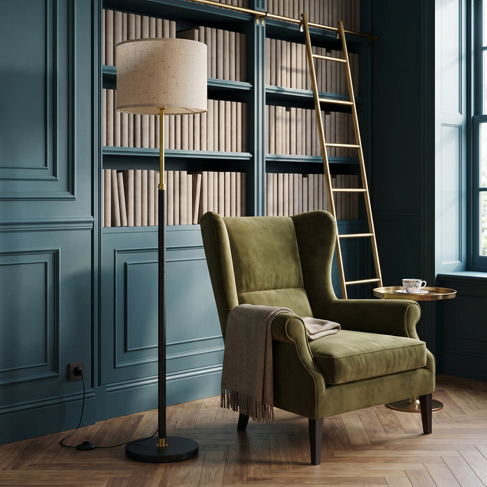 VASAGLE floor lamp, floor lamp, height adjustable reading in einem hellen Wohnraum