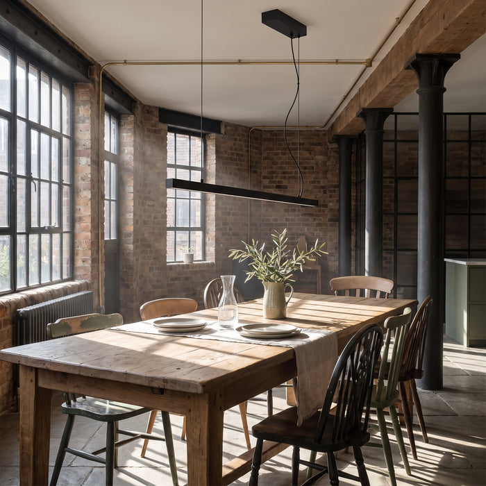 Pendant lights restaurant lights Nordic modern minimalist in einem hellen Wohnraum