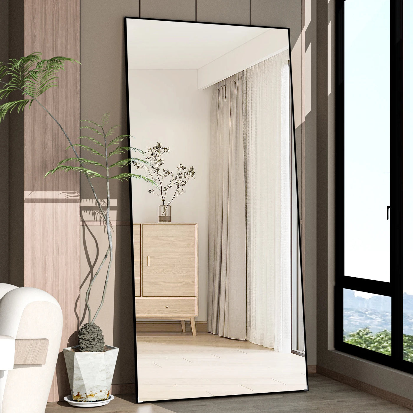 CASSILANDO Full Length Mirror 65" * 24 ", Floor Standing Produktansicht