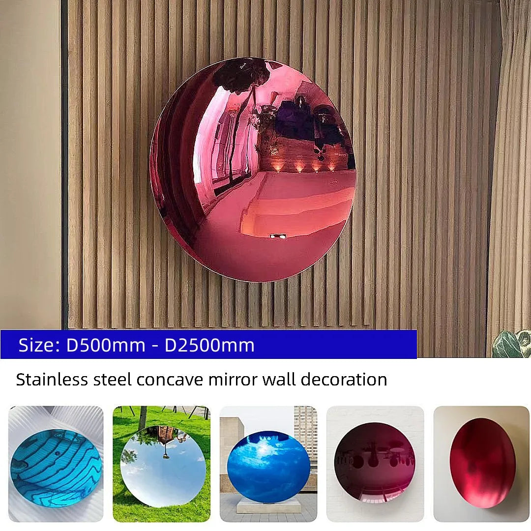 Stainless Steel Concave Mirror Wall Decoration, Sky Produktansicht