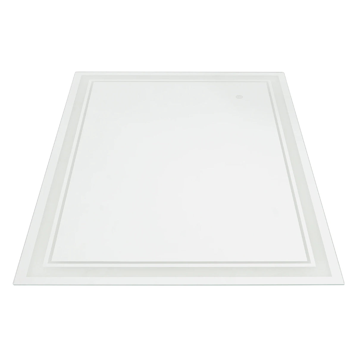 LED-Badspiegel – 60 × 80 cm – rechteckig – dimmbar – Wandmontage – Silber