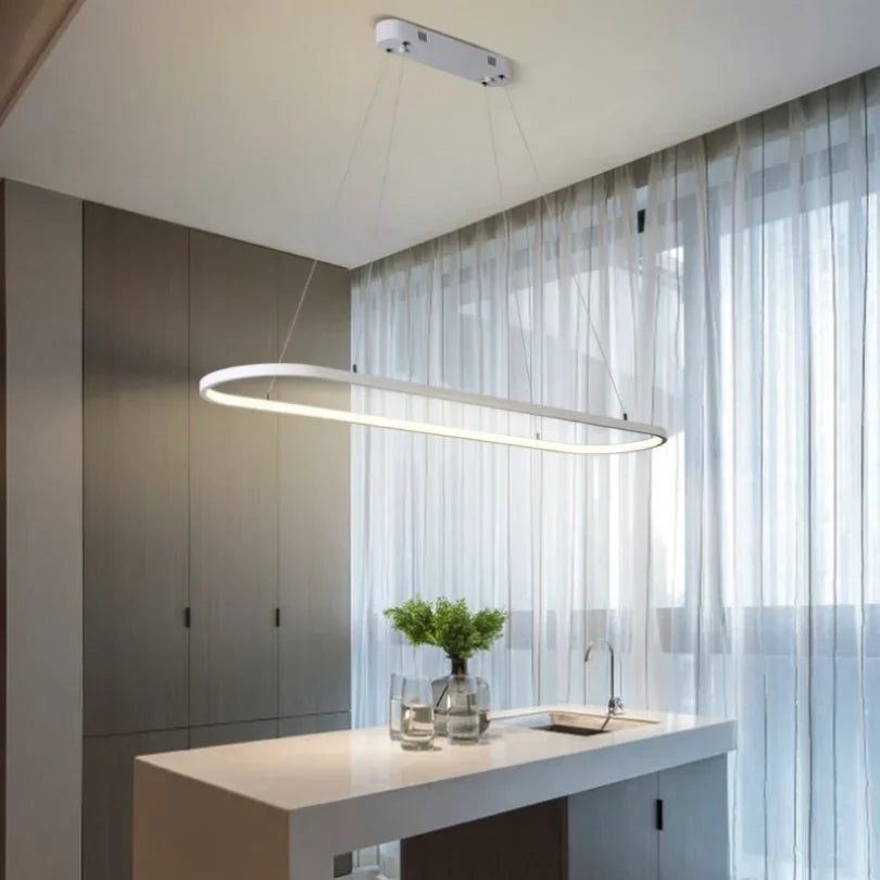 LED-Ring-Pendelleuchte für Kücheninsel und Esstisch im modernen Stil – Produktansicht 3
